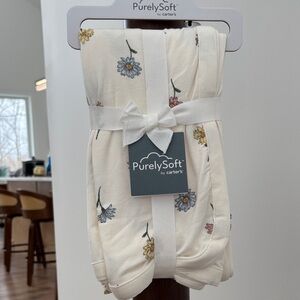 Carter’s Purely Soft Floral Swaddle Blanket